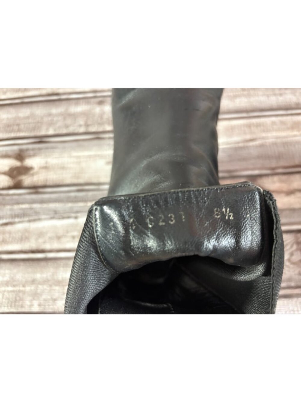 Gucci Web Accent Leather Chelsea Boots size 6.5 color Black - Picture 9 of 9